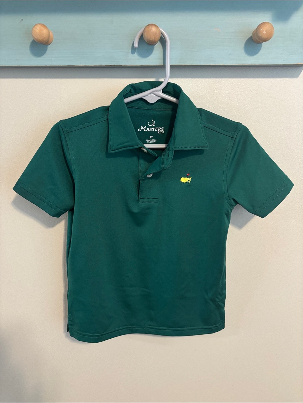 Masters green polo boys size 2T